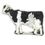 Custom Animal Embroidered Applique - Cow, Price/piece