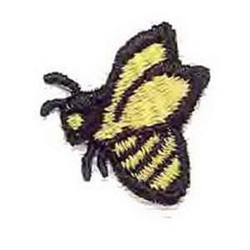 Custom Floral Embroidered Applique - Bumblebee