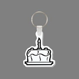 Custom Key Ring & Punch Tag - Cake With 1 Candle