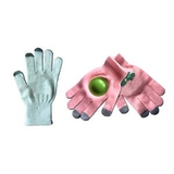 Custom Capacitive Acrylic Cheering Gloves w/Plastic Disk Clapper, 6.2