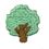 Custom Floral Embroidered Applique - Tree, Price/piece