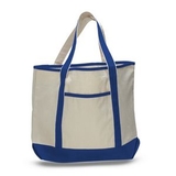 Blank Large Deluxe Tote w/ Zipper Closure, 22
