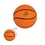 Custom Basketball Shape Stress Reliever, 2 1/4" Diameter, Price/piece