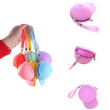 Custom Silicone Cap-shaped Tote Coin Pouch, 4 3/10