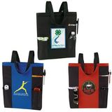 Custom Single Compartment Tote Bag w/ Accessory Pockets 13