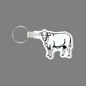 Custom Key Ring & Punch Tag - Steer Tag W/ Tab