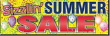 Blank 3'x10' Stock Banners- Sizzlin' Summer Sale