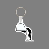 Custom Key Ring & Punch Tag - Penguin Waiter Tag W/ Tab
