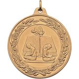 Custom Reading w/ Wreath Border J Series Medal (2