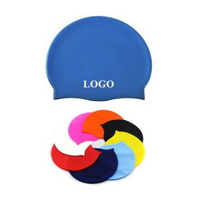 Custom Silicone Swimming Cap, 8 3/5" L x 7 1/2" H