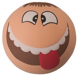 Custom Silly Funny Face Squeezies Stress Reliever