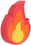 Custom Fire Emoji Squeezies, 3.75" L x 2.75" H, Price/piece