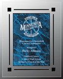 Custom Blue Marble Acrylic Award Recognition Plaque, 9