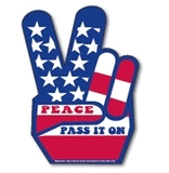 Custom MG11030 - Peace Sign Magnetic Car Signs