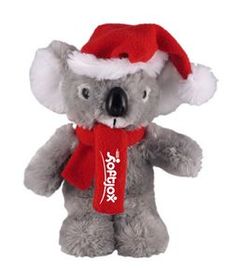 Custom Soft Plush Koala with Christmas Scarf and Hat 8"