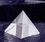 Custom Crystal Pyramid Paper Weight (2-3/8"x2-3/8"x3"), Price/piece