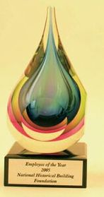 Custom Nova Art Glass Award (9")