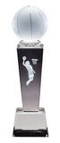 Custom Crystal Female Basketball Award