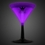 Custom 9 Oz. Glow Martini Glass - Purple, Price/piece