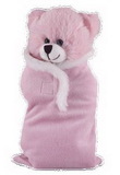 Custom Soft Plush Pink Bear in Baby Sleeping bag 8