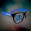 Blue Custom Neon Billboard Sunglasses, Price/piece