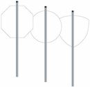 Blank Aluminum Stake with Foam Tape and Cap (36")