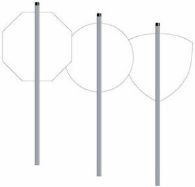 Blank Aluminum Stake with Foam Tape and Cap (36")