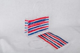 Custom Clear PVC Tote Bag, 12" W x 16" H x 4" D