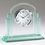 Custom Glass Award w/ Quartz Movement Clock (8"x7 1/2"), Price/piece