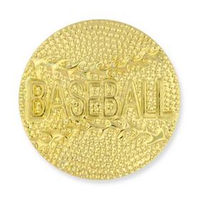 Blank Gold Baseball Pin, 7/8" W