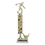 Custom Single Column Bowling Trophy w/Figure & Sport Trim (16"), Price/piece
