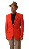 Blank Men's Orange Blazer