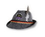 German Alpine Hat w/ Custom Shaped Faux Leather Icon, Price/piece