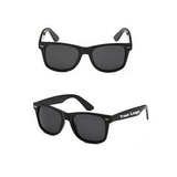Custom Classic 80's Vintage Style Retro Black Mirror Lens Sunglasses