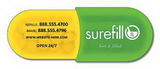 Custom TuffMag Stock 30 Mil Pill Capsule Magnet, 1.875