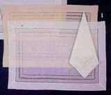 8 Piece Placemat And Napkin Set With Gilucci And Hemstitch