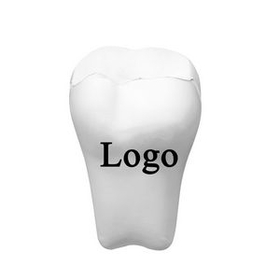 Custom Tooth Figure Squeeze Toy PU Tooth Stress Reliever, 3 1/5" L x 2 1/4" W x 2 1/4" H