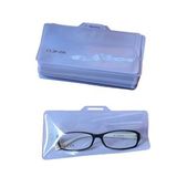 Custom Transparent Plastic Glasses Bag/Pouch, 9 13/16