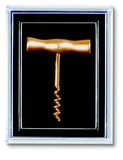 Custom Gold Plated T-handle Corkscrew Lapel Pin