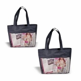 Custom Micro Mesh Shopping Tote, Grocery Shopping Bag, 21