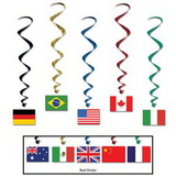Custom International Flag Whirls, 40