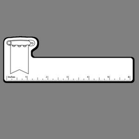 Custom Banner (Baby Pin) 6 Inch Ruler