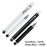 Custom Magnetic Ballpoint And Stylus-pearl White (Screened)