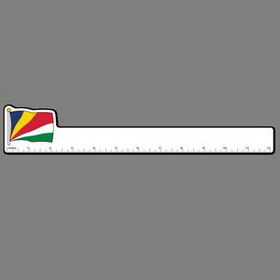 12" Ruler W/ Full Color Flag Of Seychelles