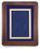 Blank Walnut Plaque w/ Blue Velour Background & Gold Edged Plate (12"x15"), Price/piece