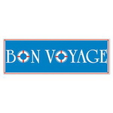 Custom Bon Voyage Fringe Banner, 5' L x 21