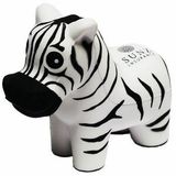 Custom White/ Black Zebra Stress Reliever Toy