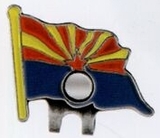 Custom Arizona Flag Stock Hat Clip