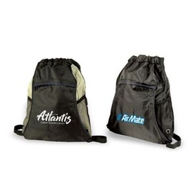 Custom Sports Pack, Light Weight Drawstring Tote/Backpack In One, 12" L x 15.5" W
