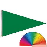 Blank 3' x 5' Solid Color Pennants with Heading & Grommets